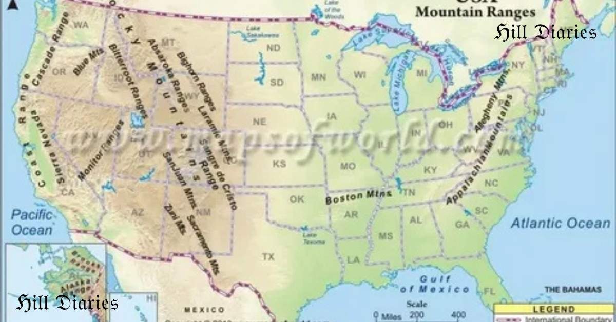 Mountain Ranges in the US